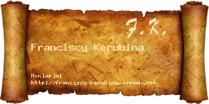 Franciscy Kerubina névjegykártya